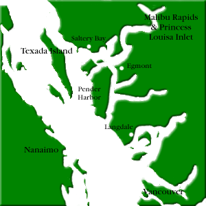 princess louisa inlet map